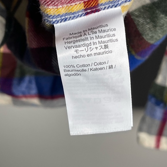 J.Crew Flannel Shirt Men's S Multicolored Cotton Plaid 2 Pocket Long Sleeve - Picture 8 of 9